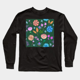 Wild flowers print Long Sleeve T-Shirt